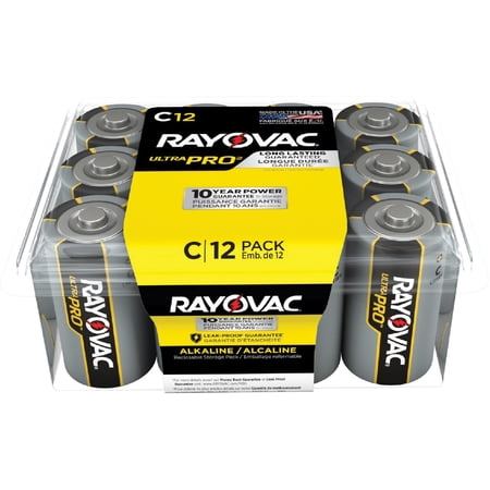 Rayovac, RAYALC12PPJCT, Ultra Pro Alkaline C Batteries, 96 / Carton