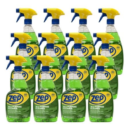 Zep All-Purpose Cleaner and Degreaser - 32 Ounce (Case of 12) - ZUALL32 - Advanced Formula for Professional Cleaning of Kitchen, Bathroom, and Living Space Surfaces