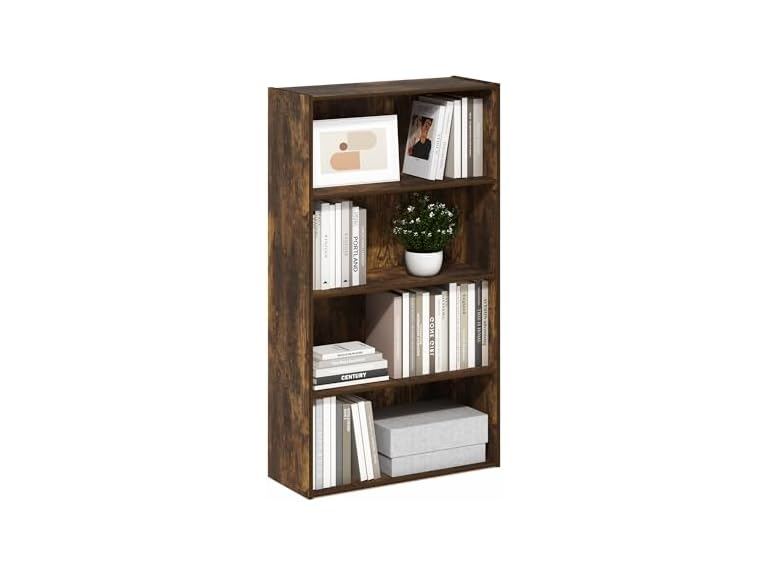 Furinno PASIR Book Shelf, 4-Tier Bookshelf