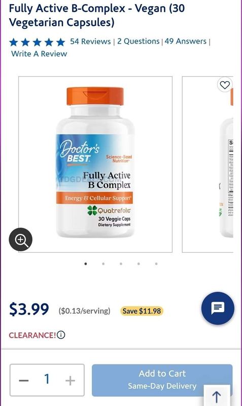 🔥 75% OFF DOCTOR'S BEST B-COMPLEX 🔥