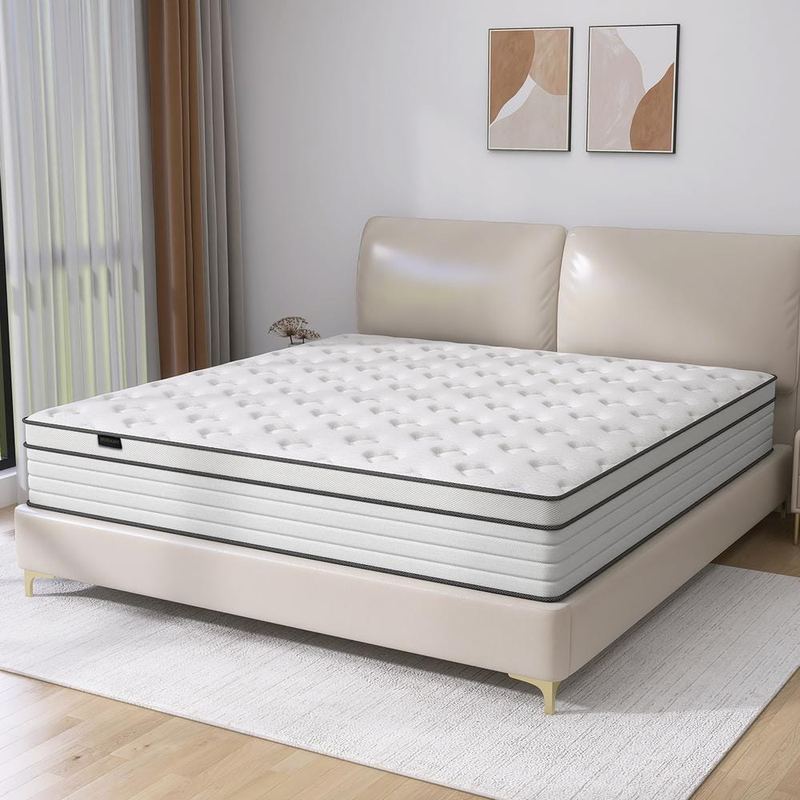 CHEVNI - White Queen Medium Memory Foam 14 in. Bed-in-a-Box Mattress