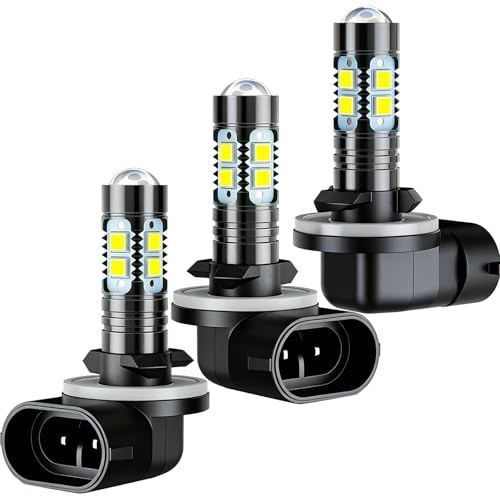 4010253 34901-HR6-A60 880 881 886 Light Bulbs for the upper Center Handlebar Pod and the lower Left Right lights 30000LM 6500K Compatible with 2017-2024 Polaris Sportsman 450 570 850 1000 XP, 3-Pack