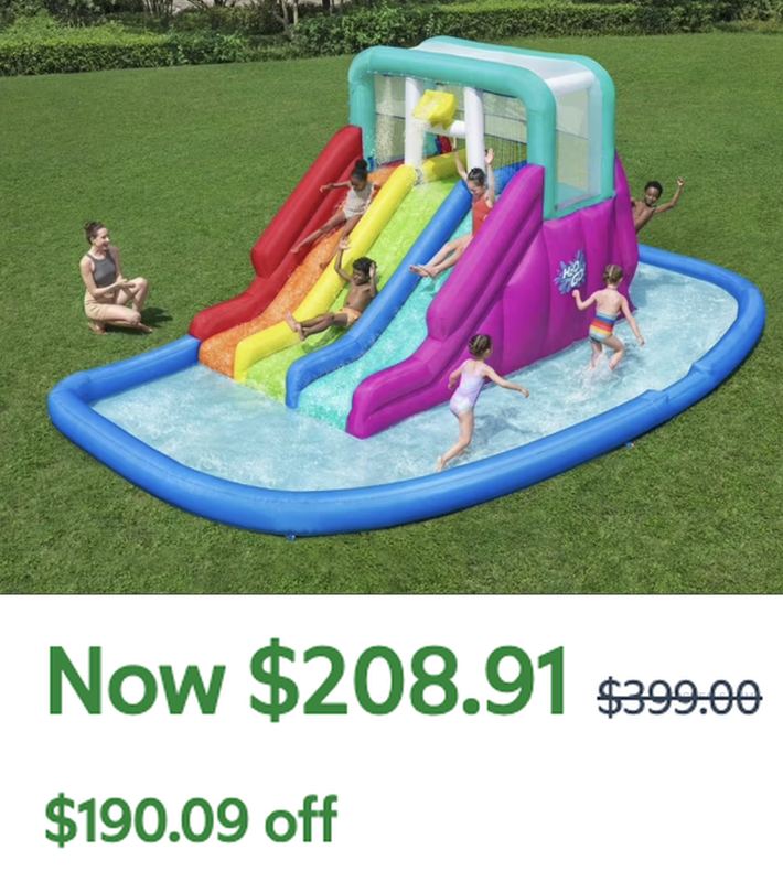$190.09 OFF H2OGO! Triple Splash 8'9" Inflatable Water Park💧
