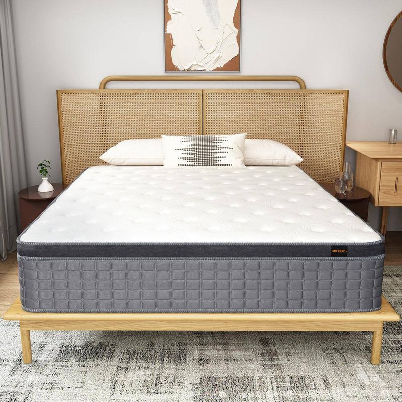 CHEVNI - Grey King Medium Memory Foam 10 in. Bed-in-a-Box Mattress