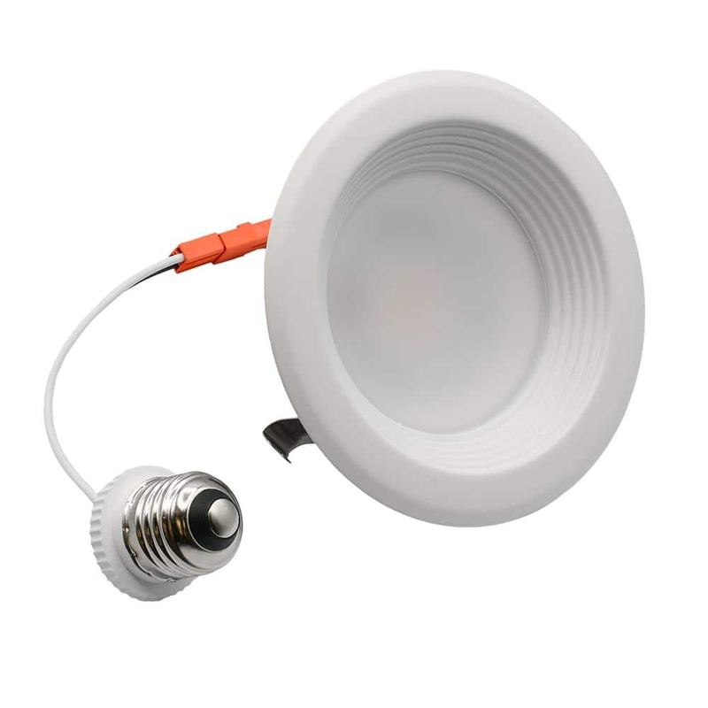 ETI LIGHTING - 1-pack Altair 4 in. Retrofit Downlight Integrated LED Recessed Trim Light Adjustable CCT 120 Volt Dimmable