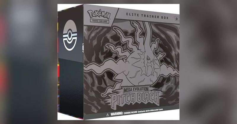 $119.99 POKEMON MEGA EVOLUTION PITCH BLACK ELITE TRAINER BOX FOR $77.37 🚨