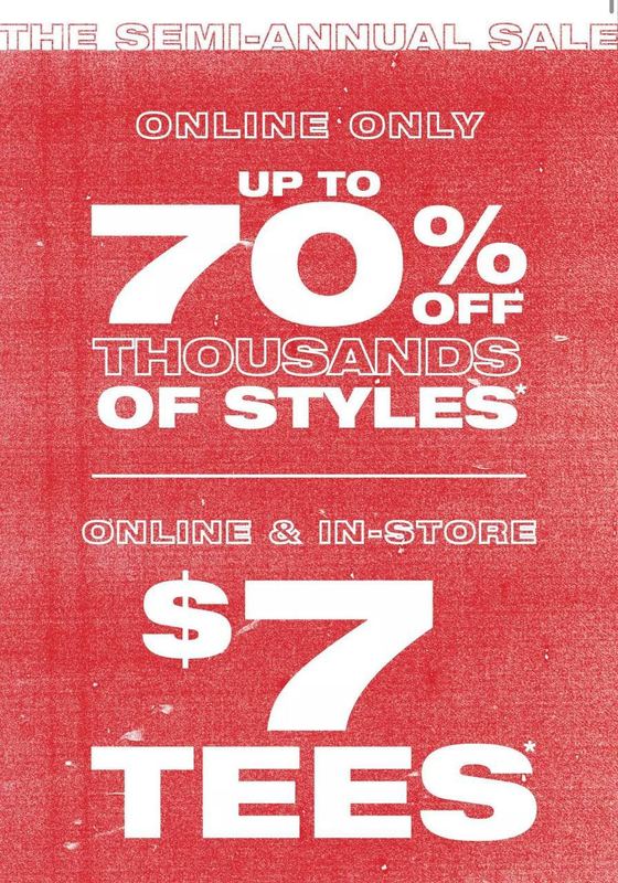 Hot Topic: Semi-Annual Sale is HERE. Up to 70% OFF thousands of styles + $7 Tees