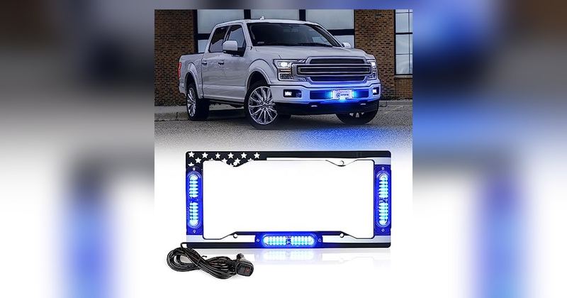 $60 LICENSE PLATE STROBE LIGHT FRAME FOR $29.98