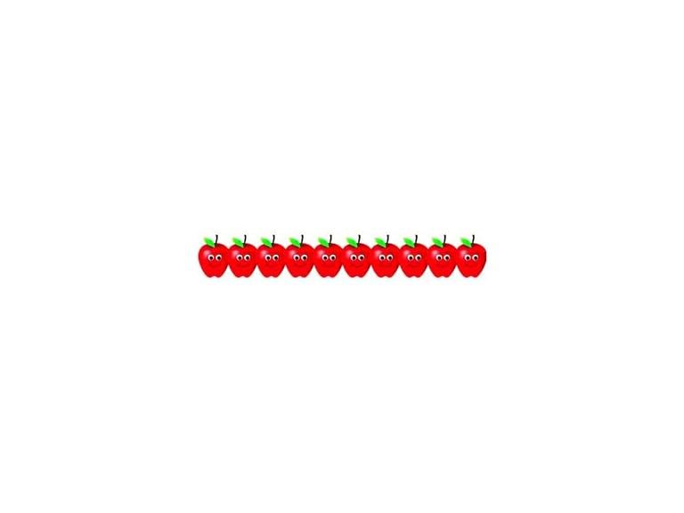 Hygloss Products Happy Apples Die-Cut Bulletin Border