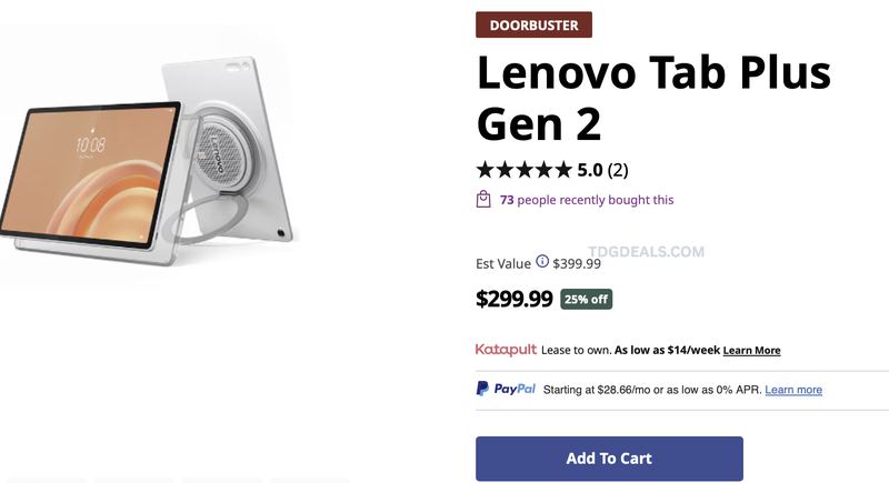$399.99 LENOVO TAB PLUS GEN 2 FOR $299.99 👀