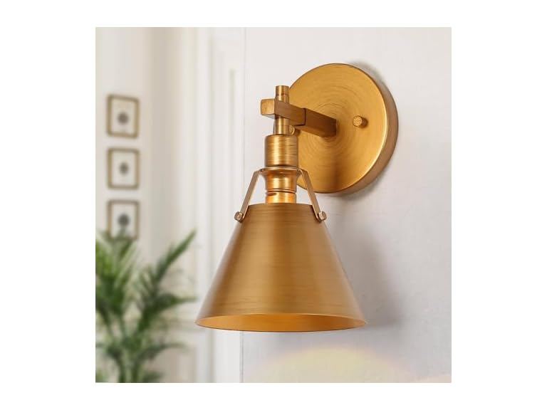 KSANA Antique Gold Wall Sconce 1-Light