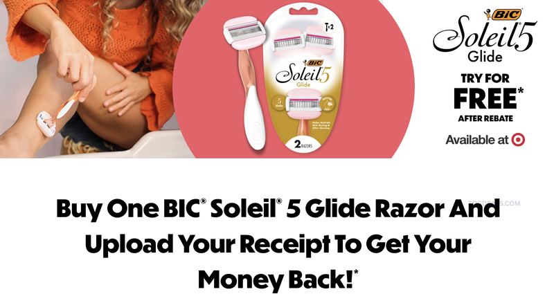 FREE BIC SOLEIL 5 GLIDE RAZOR AFTER REBATE 🪒