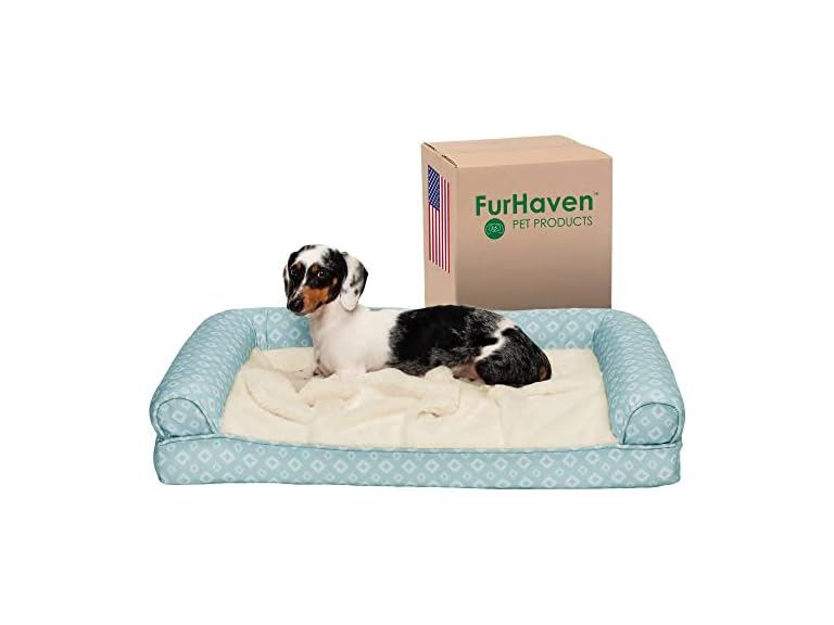 Furhaven Cooling Gel Dog Bed for Medium/Small Dogs
