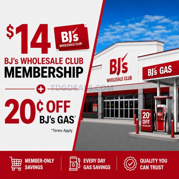 1-YEAR BJ'S MEMBERSHIP FOR $14