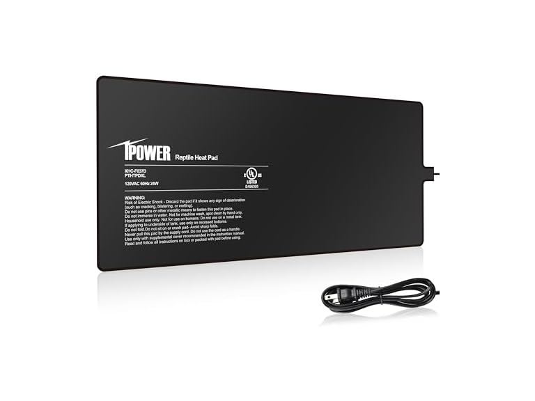 iPower Reptile Heating Pad, Under Tank Heater 8X18"