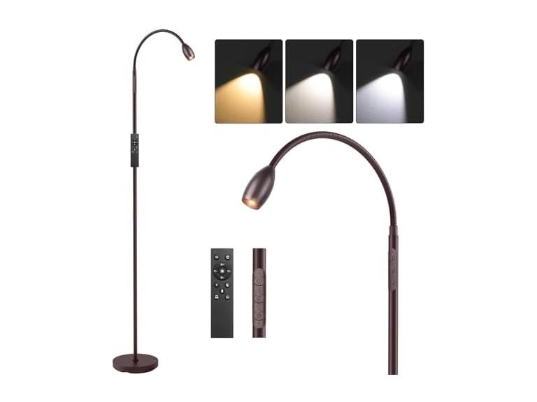 81% OFF: AUZONIMICS Reading Floor Lamp, Bronze