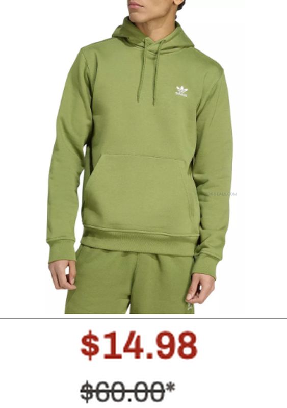 Adidas Men's Adicolor Essentials Trefoil Hoodie for $14 @ DSG