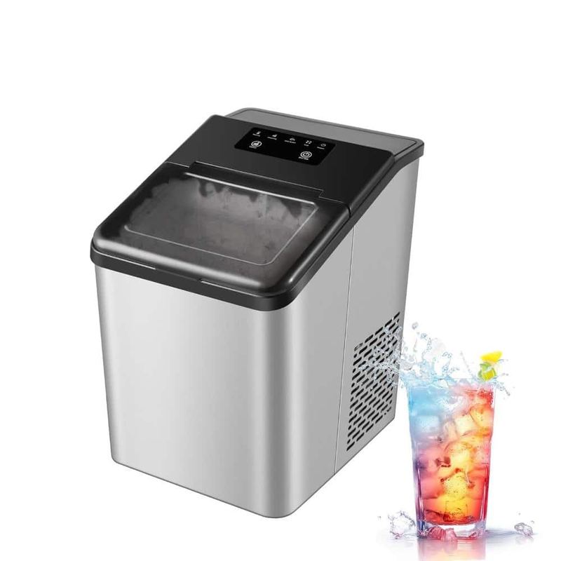 HAILANG - Nugget Ice Maker Countertop, Pebble Ice Machine with Chewable Pellet Ice, 34 lbs./24 H, Self-Cleaning
