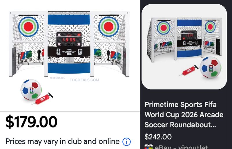 FIFA WORLD CUP ARCADE SOCCER ROUNDABOUT FOR $179