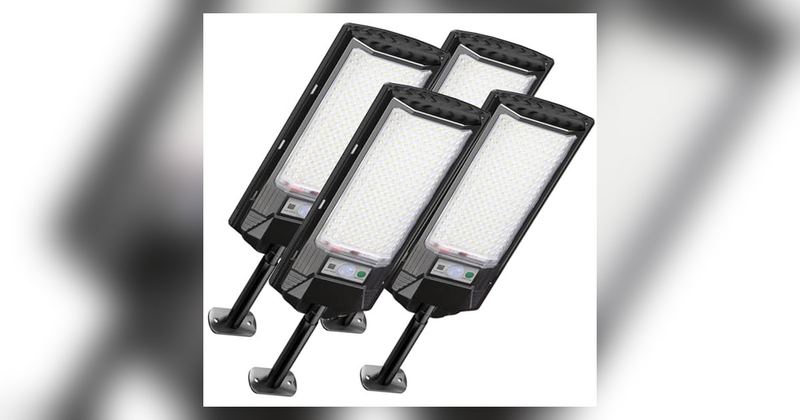 365-DAY LOW: SOLAR FLOOD LIGHTS 4-PACK FOR $29.99