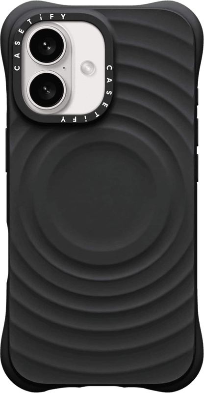 CASETiFY - Essentials Ripple Case with MagSafe for Apple iPhone 16 - Black