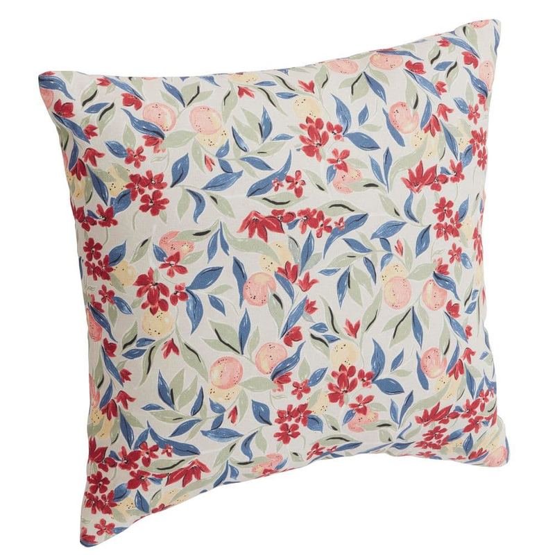 Hampton Bay - 18 in. x 18 in. Outdoor Patio Throw Pillow in Citrus Garden