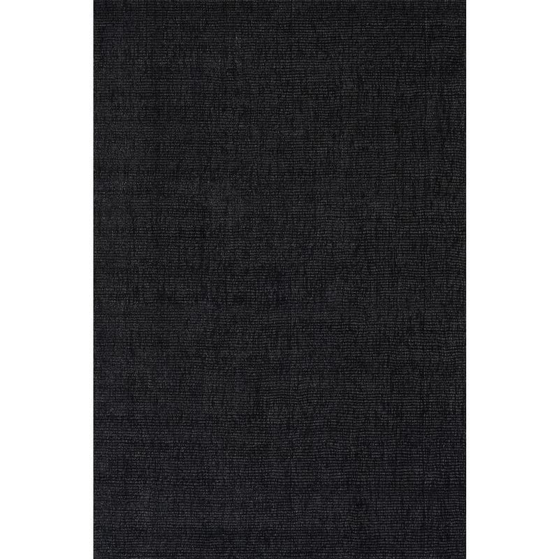 RUGS USA - Nate Berkus x Rugs Crosby Solid Wool Cozy Black 5 ft. x 8 ft. Indoor Area Rug