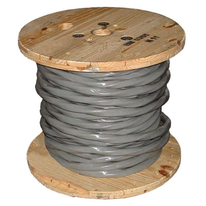 Southwire - 500 ft. 4/0-4/0-4/0-2/0 Gray Stranded AL SER Cable