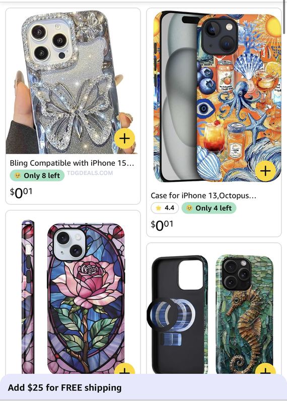 🚨 IPHONE CASES FOR 1¢