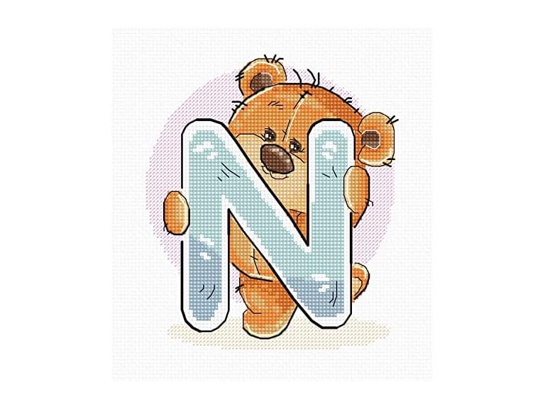 Luca-S Letter N Cross Stitch Kit