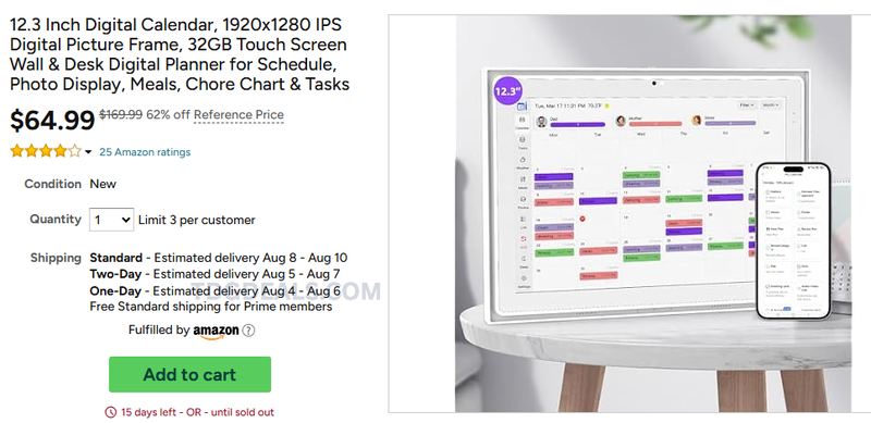 DIGITAL FAMILY PLANNER 62% OFF 🗓️