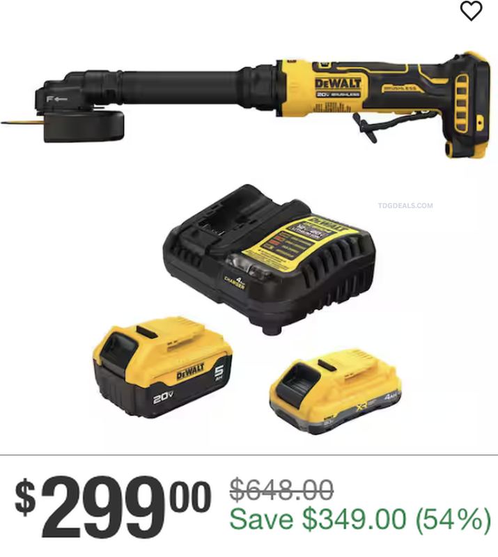 $648 DEWALT ATOMIC 20V 3" CUT-OFF TOOL KIT DROPPED TO $299