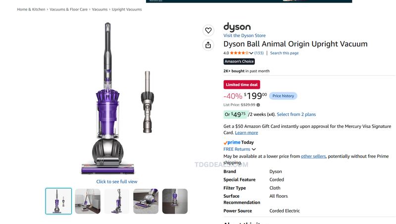 ๐งน DYSON UPRIGHT VACUUM DEAL