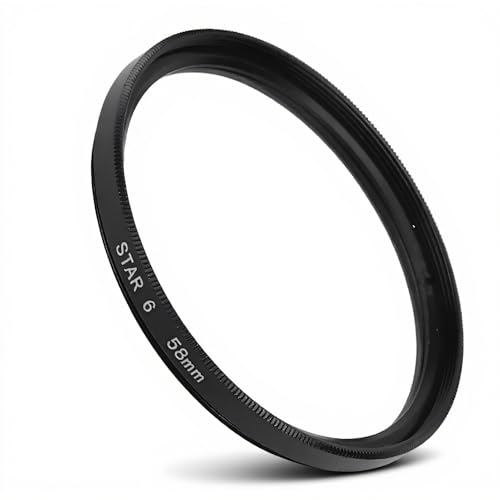 YYOYY 58mm Star Filter, Camera Lens Effects Filters, Small Size and Lightweight, Optical Glass, for/Nikon//Pentax//Camera Lenses