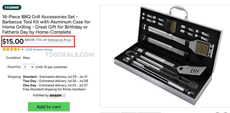 75% OFF BBQ GRILL TOOL SET