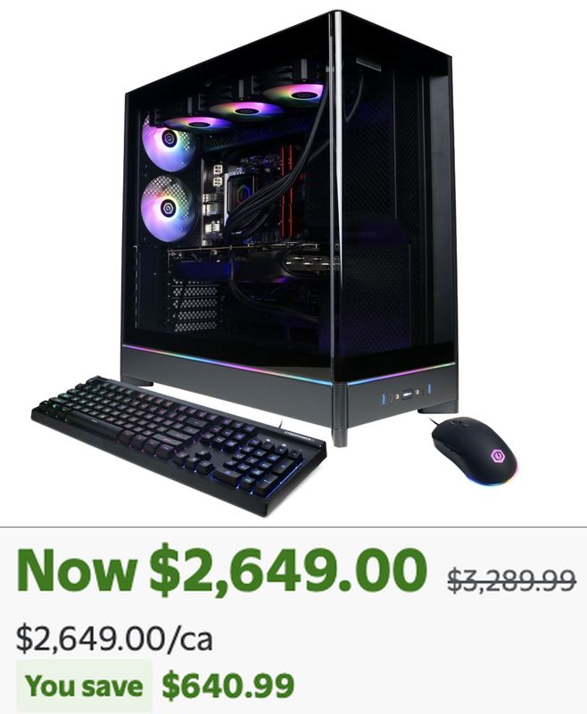 $2,649 CYBERPOWERPC RTX 5080 GAMING DESKTOP @ WALMART