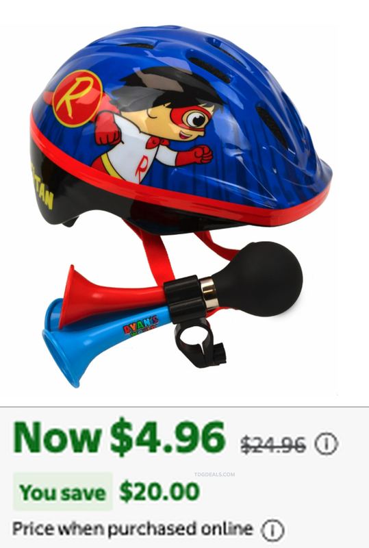 $4.96 RYAN'S WORLD KIDS BIKE HELMET
