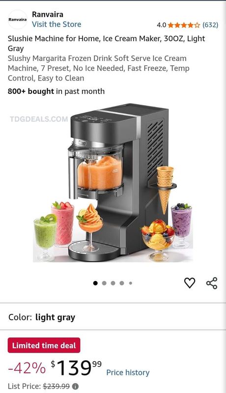 🔥 42% OFF SLUSHIE + SOFT SERVE MACHINE 🔥