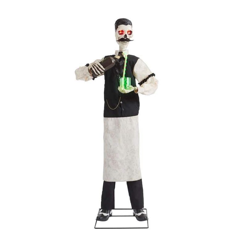 Home Accents Holiday - 6 FT Grave & Bones Animated LED Dean The Deathologist