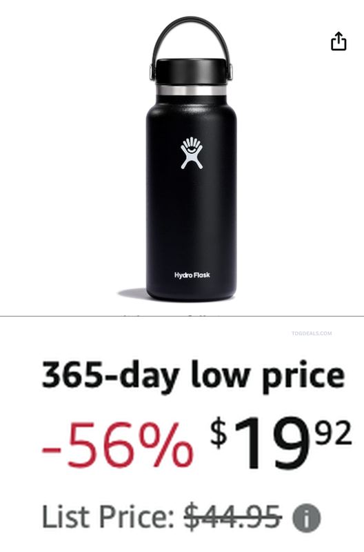 HYDRO FLASK FOR $19.92, WAS $44.95