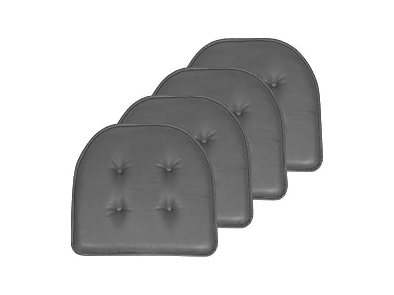 Faux Leather U-Shape Pad Cushion Set