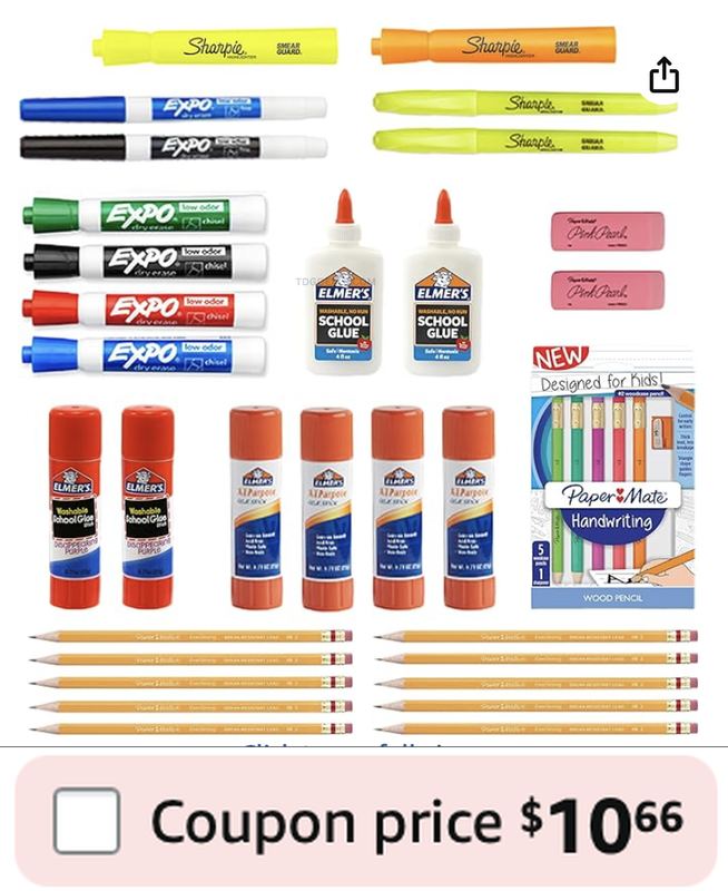 31-PIECE SCHOOL PACK DROPPED TO $10.66