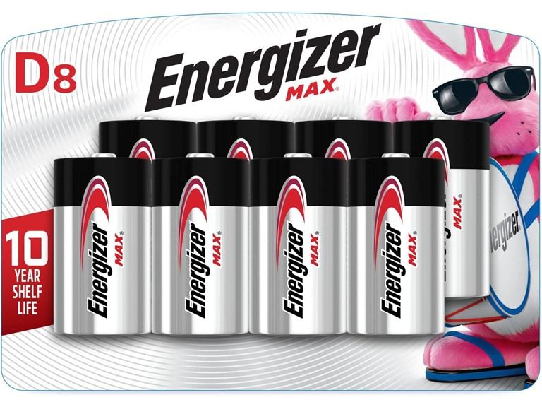 71% OFF: (8 PACK) Energizer MAX D Alkaline Batteries