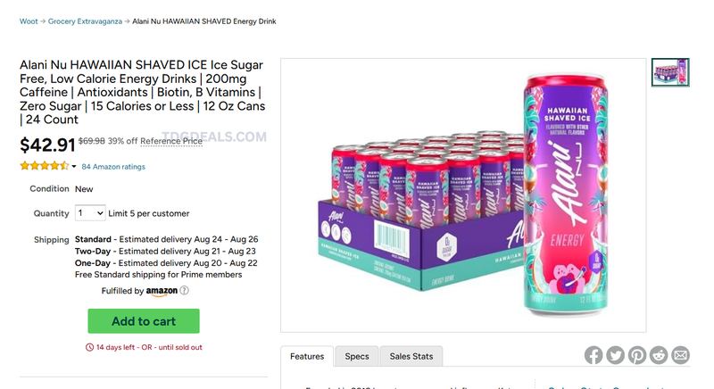 ALANI NU HAWAIIAN SHAVED ICE 24-PACK — $42.91