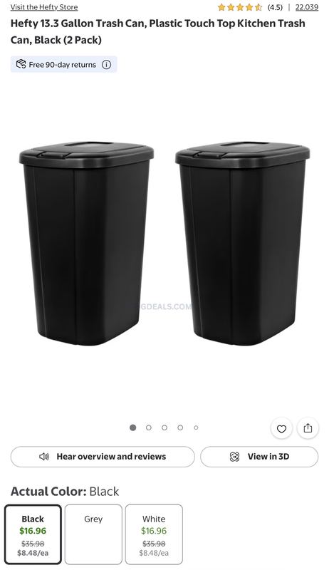 2 HEFTY TRASH CANS FOR $16.96 👀