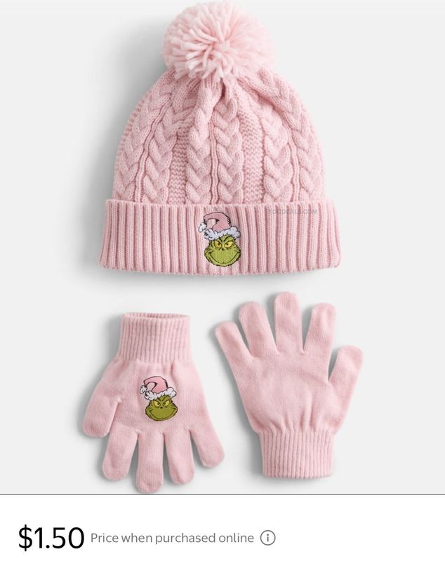 $1.50 GIRLS BEANIE AND GLOVES