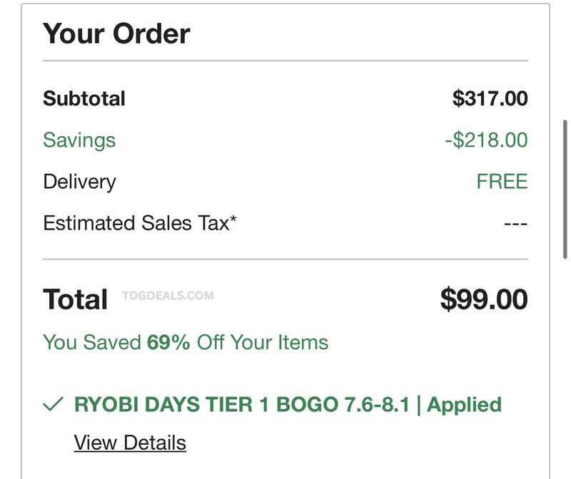 🚨 RYOBI DAYS STACK IS LIVE 🟢
