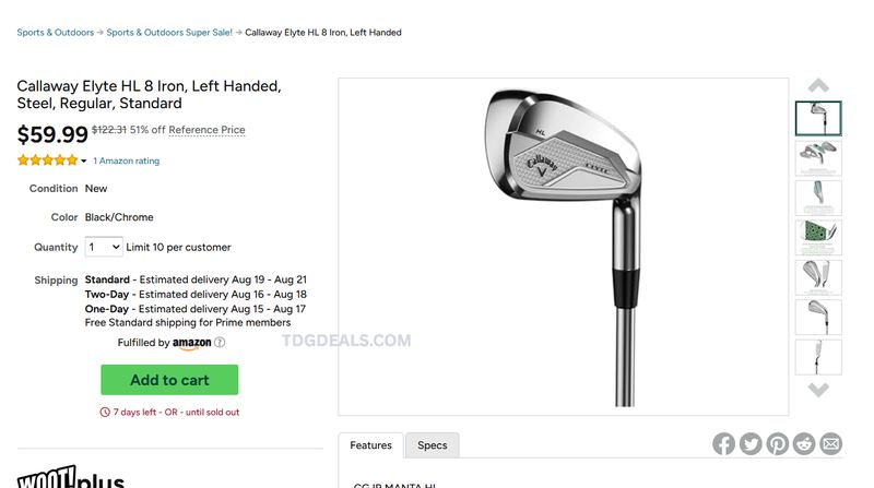 CALLAWAY ELYTE HL 8 IRON — $59.99