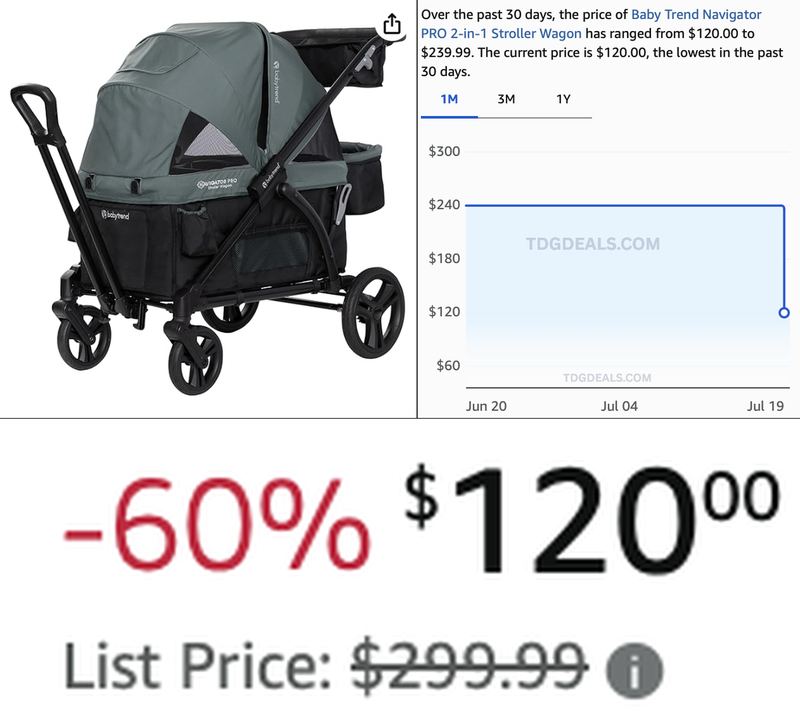 $120 BABY TREND NAVIGATOR PRO 2-IN-1