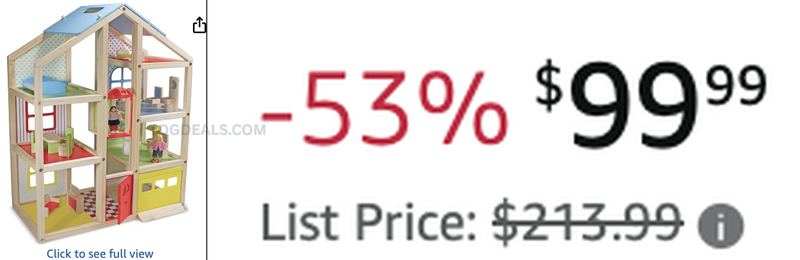 $213.99 HI-RISE DOLLHOUSE FOR $99.99